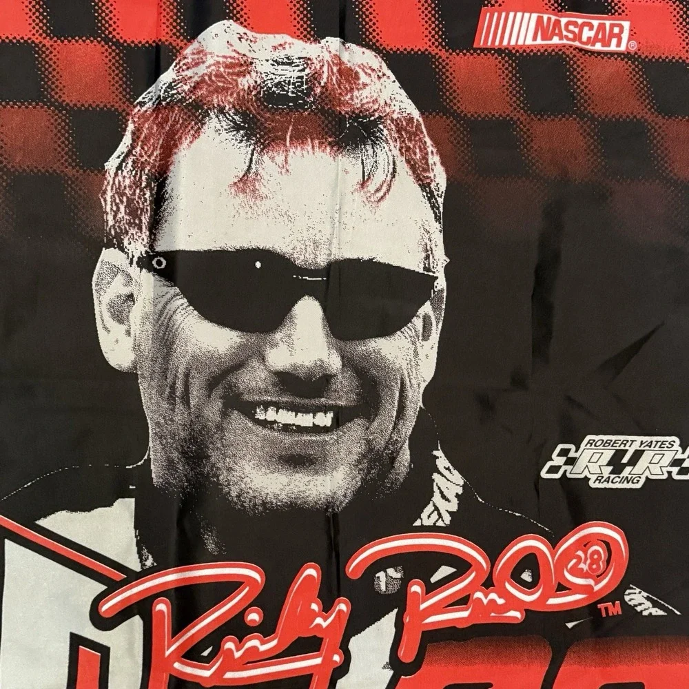 Vintage Ricky Rudd 28 NASCAR Roush Racing Banner Flag‎ 2000 - Picture 4 of 6